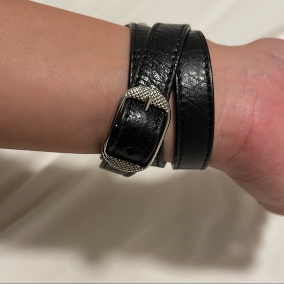 BALENCIAGA Arena wrap bracelet - black/silver - Picture 6 of 10